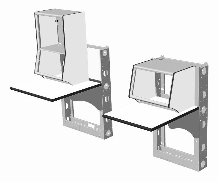 F. Installing Desktop Rackmount Modules Desktop rackmount modules are available in several heights ranging from 6U to 15U. (A U is an industry standard unit of measure that is equal to 1.