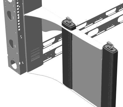 The connectors for the rear lift motors should exit the motors towards knee-well of the linear sit-to-stand desk, facing rearward.