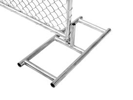 galvanized wire wrapped the chain link mesh with steel frame together by tension bars and tension