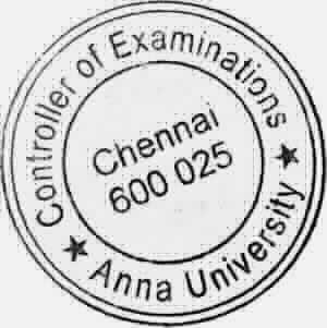 NA UNIVERSITY, CHENNAI - 600 5 NOVEMBER/DECEMBER- 28 For candidates admitted in Anna University,Chennai during Academic Years 22 & 23 PTCE22 PTGE2111 PTCE22 PTCE2252 PTCE2254 PTCE23 PTCE2255 PTGE21