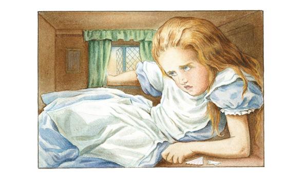 The original illustrations of Alice in Wonderland were in