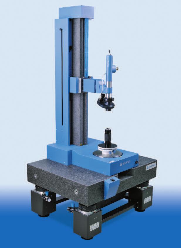 OptiCentric MAX When the pre-alignment of the lens chuck or lens cell is accurately made, the ultra-precision air bearing table gives the highest possible accuracy for assembly, cementing or bonding