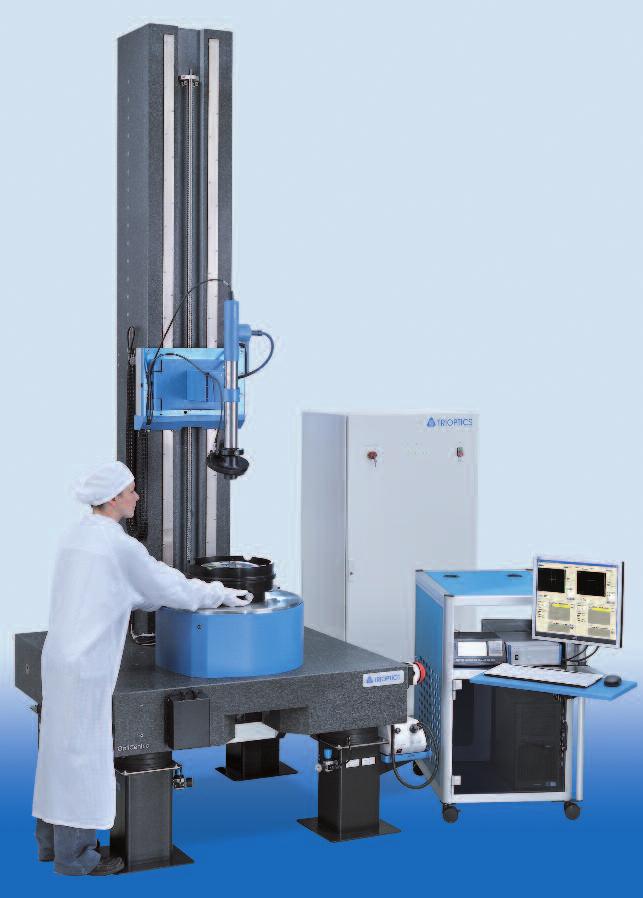 OptiCentric MAX tem, which allows the measurement of radii and lens distances with a high precision.