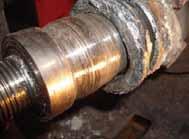 shaft surface Over time, oil seals can cut a groove in a shaft Neglect and improper water lubrication can cause the packing to heat up and in turn to
