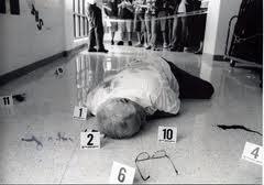 Photographs taken at a crime scene: 1) Show the layout of the crime scene 2) Show the position of collected and uncollected
