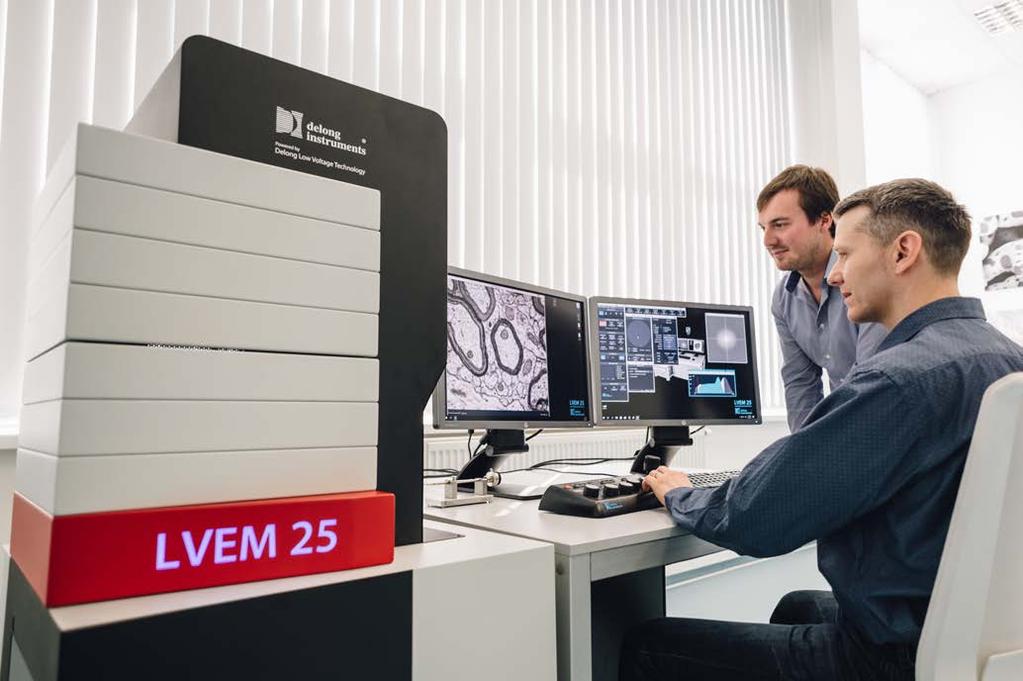 INTRODUCING THE LVEM 25 High Contrast & High Resolution Unmatched contrast of biologic and light material samples Image resolution as good as 1.