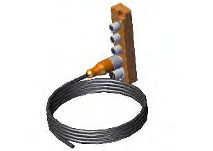 sensor cable (1-4 located on top of