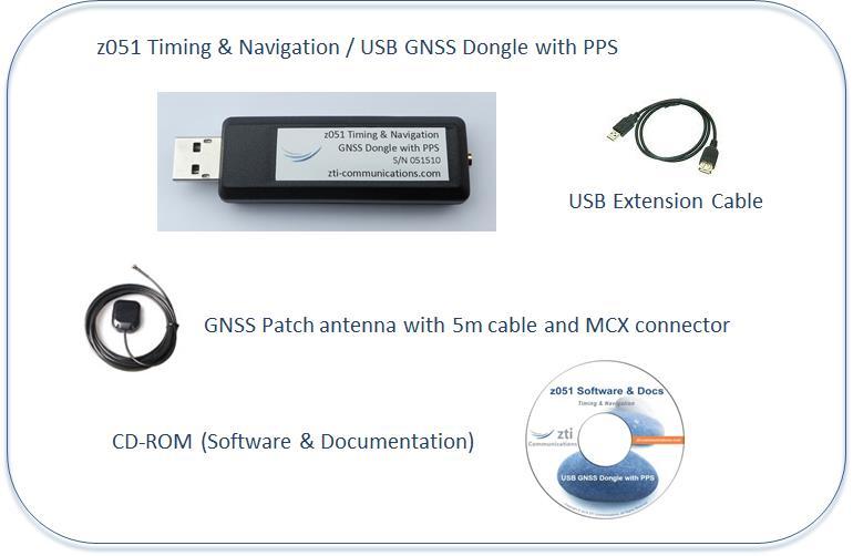 Ordering Information Reference Description z051 USB GNSS Dongle with PPS * / Timing & Navigation Contains: z051 USB GNSS Dongle with PPS + USB