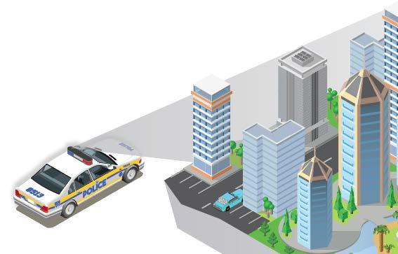 boost radio signals from the vehicle to users with portable radios inside a building.