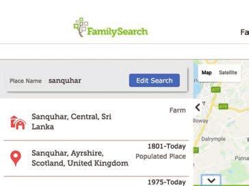 Bonus Feature: Places (in testing) https://www.familysearch.