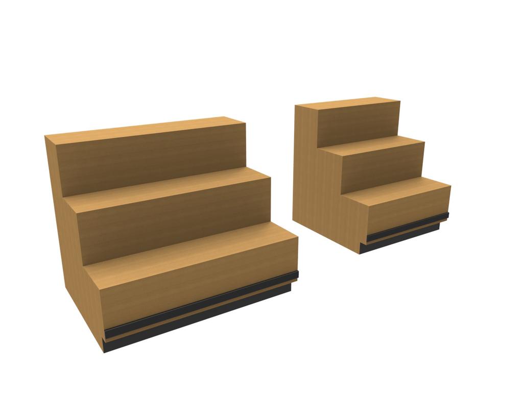 F3S SERIES FLORAL STEPS - 3 STEP MODEL DESCRIPTION LENGTH DEPTH HEIGHT ST3S-001-01B ST3S-001-02B FEATURES: Floral Step - 48 Floral Step - 36 48 36 40 36 36 40 Birch/maple plywood &