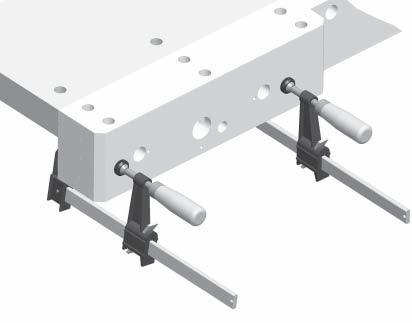Positioning the Vise Mechanism Clamp the jaw blank to your workbench in the position you want the jaw to be.