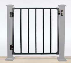 Fortress Railing ONLY available in: Fortress Al 13 Gate Kits Rail Panel not included Al 13 Aluminum Gate Uprights Fortress