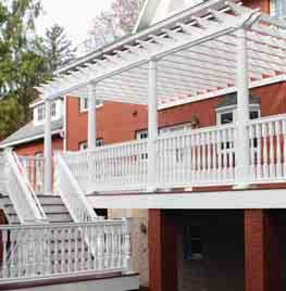 MADE IN THE USA CODE APPROVED RAILING FAIRWAY VINYL RAILING SYSTEMS Two Top Rail Offerings (Standard & Contour) Three Baluster Offerings (Square, Turned & Round Aluminum Balusters) Available in White