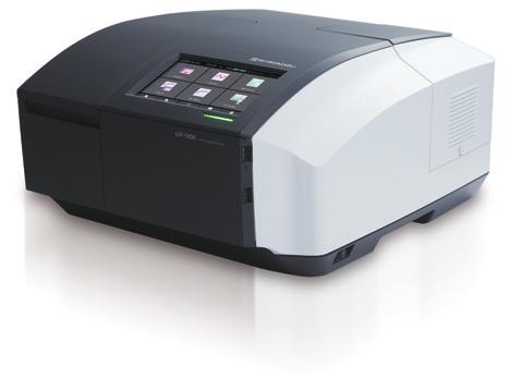 C101-E154 Typical Specifications UV-VIS Spectrophotometer The is a double-beam UV-Vis spectrophotometer using Shimadzu's original LO-RAY-LIGH diffraction grating technology.
