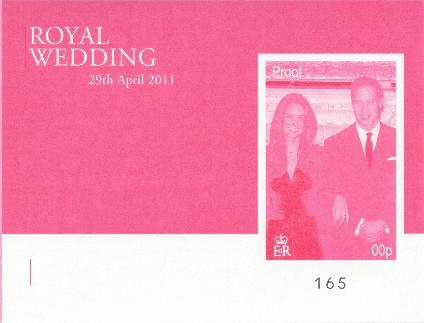 BDT Royal Wedding Proof Set Attractive, but purely philatelic!