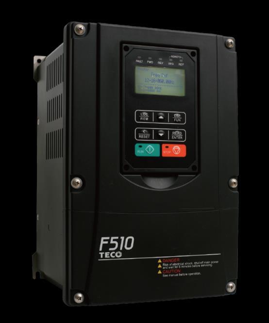 Quick Start Guide TECO F510 Inverter This guide is to assist you in installing and running the inverter and verify that it is functioning correctly for it s main and basic features.