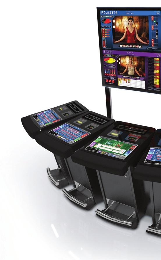 FUSION VIRTUAL 14 The fully electronic Fusion Virtual offers customers the option of playing up to eight different games