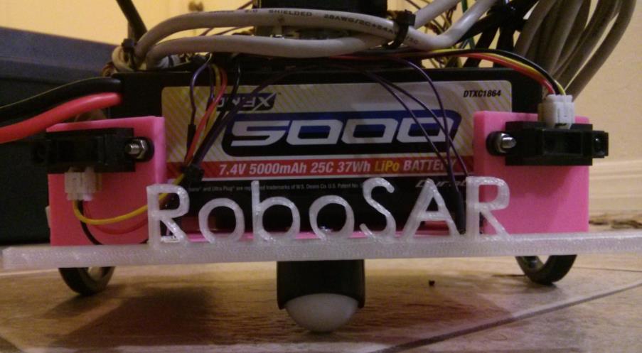 Abstract RoboSAR is a robot team composed of a stationary scanning impulse radar and a mobile platform to respond to radar results and investigate possible targets.