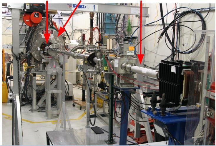 beamline passes through the center of magnet bore Infrastructure for clean room