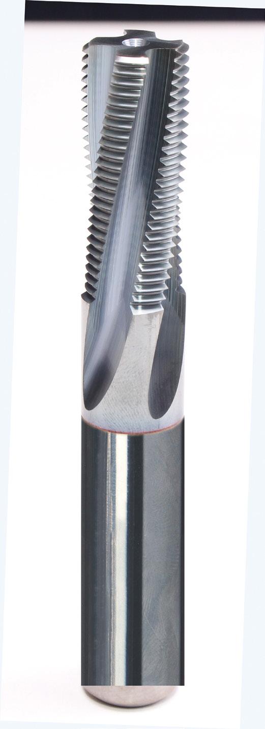 SHUR-THREAD WITHOUT COOLANT-THRU SHUR-THREAD TM Solid Carbide Thread Mills for 1 1/8" and under, with or without Coolant-Thru Shur-Thread redefines the measure of value in solid carbide thread mills.
