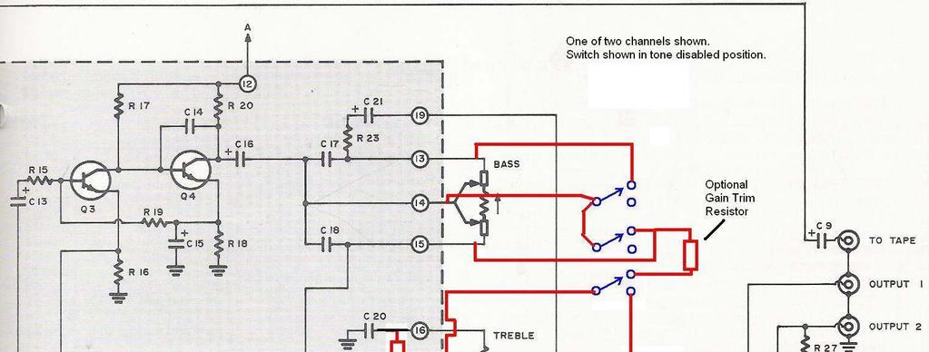 Schematic Figure 8 shows how the tone control