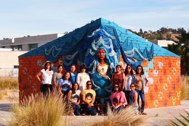 CHALCHIHUITL ICUE HOODsisters was honored to participate in the Con/Safos year-long installation at the Bowtie Project along the L.A. River.