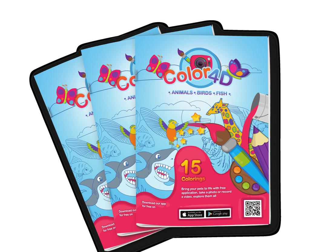 COLOR4D COLORING BOOK KIDS EVERY AGE ALL OVER THE WORLD LOVE COLORING BOOKS.