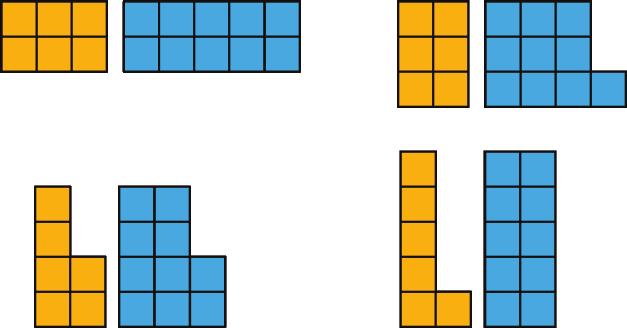 Unit 7, Lesson 16: Common Factors Let s use factors to solve problems. 16.1: Figures Made of Squares How are the pairs of figures alike?