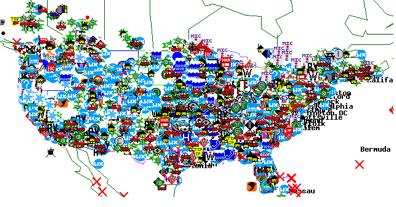 Scope of APRS Over 40,000 users worldwide. RELAYS every 20-30 mi called digipeaters.