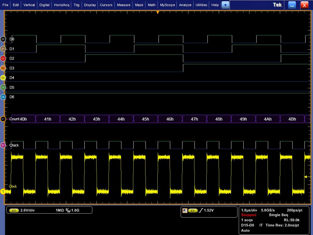Data Sheet With the color-coded digital waveform display, low values are shown in blue and high values are shown in green, enabling instant understanding of the bus value whether transitions are