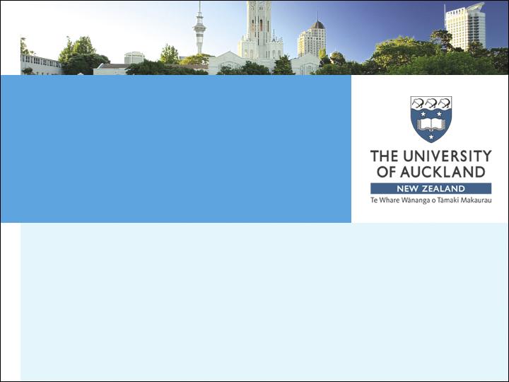 The University of Auckland New Zealand PERFORMANCE MEASUREMENT AND