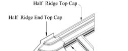 Conservatory roof installation guide Issue 3 Section 11: Half spider situation Section 11:1 4) Fit the Gable Bar complete with Gable Bar Moulding to the Half Spider Bracket,