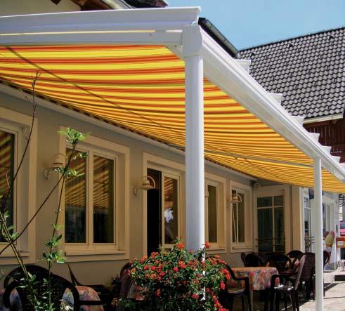 WGM Sottezza under patio roof Conservatory awnings WGM Sottezza/ Sottezza Lux WGM Sottezza Lux under patio roof Technical details Max.