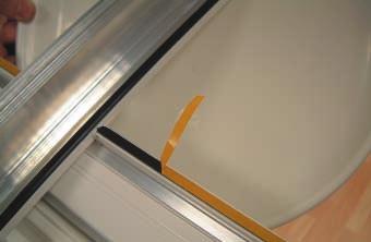 TIE BARS SHOULD BE FITTED PRIOR TO GLAZING (please see tie bar section) Consider which panels to glaze