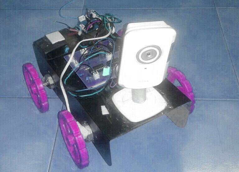 This platform is controlled by a servo motor that it can rotate 360 degree.