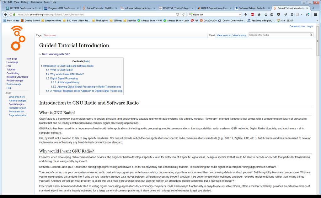 GNU radio GNU radio is an open source software development kit Hierarchical structure High level blocks in Python Signal