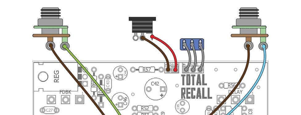 Stock Wiring Leave enough clearance between the wires and IC6 - IC8 so they do not pick
