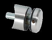 : 08 Distance Holder Stainless Steel AISI 4 with tightening screw in hole for round tube Art.