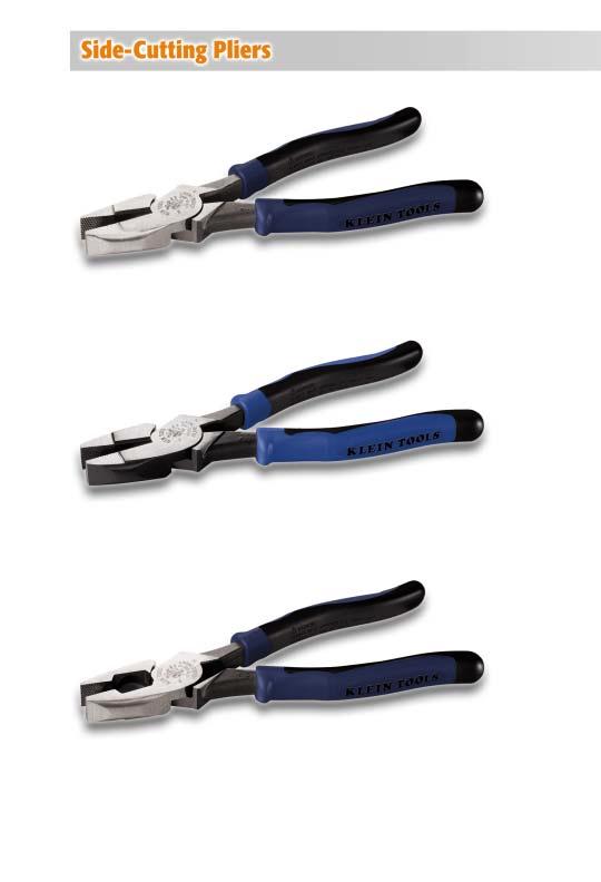 Klein s Journeyman side-cutting pliers have a difference you can see and feel every time you use them.