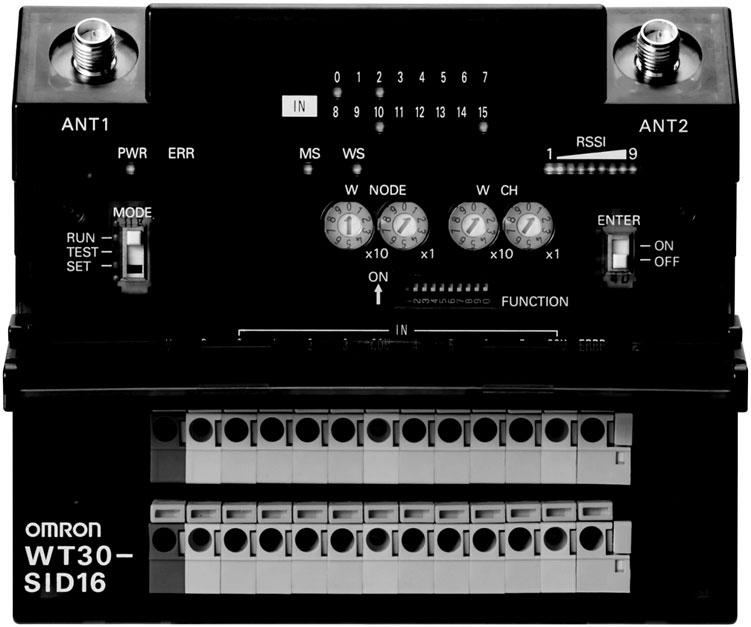 Antenna terminal (ANT2) Received signal strength indicator Special function switch Unit No. Switch Set the unit number of the Serial Master Station.