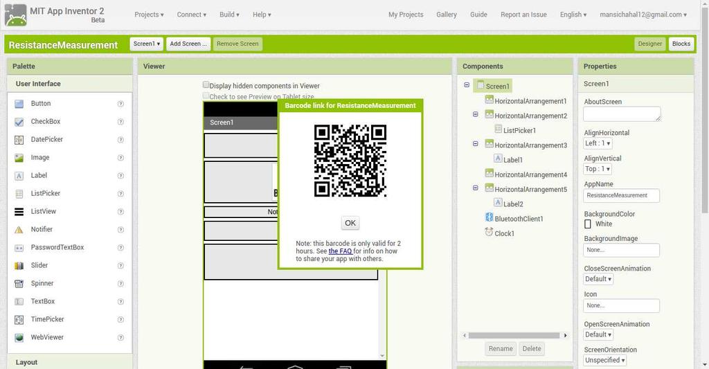 to install the app Problem 28. From the App Inventor Build menu, click on App(provide QR code for.apk) to build the app.
