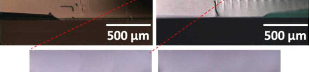 49 102 µw/µm 3 respectively resulting in the void formation occurring near the glass top surface with melting tracks extending from the bottom of the void as shown in figure 15.