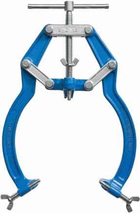 ) Model 124 Chain Clamps The MacGyver of external clamps From sizes 4" and up Safety permits elbows, tees, and other fittings to be held