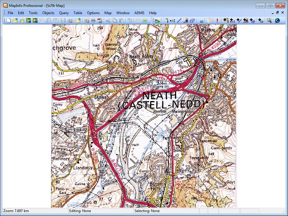 Section Two: Introduction to MapInfo The control point coordinates are listed in the Image Registration dialogue and can be edited if they are incorrect. Click OK when you have finished.