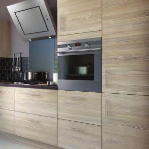 linear grain, and creates an eye catching look for the modern kitchen.