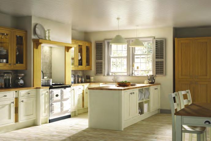 Olive Platinum Pumice Sage Skylon Grey Stone This stunning kitchen combines two indulgent painted finishes