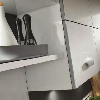 Gloss Grey Replacement Ends White Cabinet with Gloss Anthracite Replacement Ends Recommended cabinet shown. Please note: options shown are G2 (LH and RH ends).