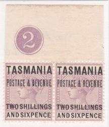 The story about issuing the Tasmania Key Plate Issue! In Oct. 1885 the Crown Agent asked De La Rue for two new high value stamps and enclosed an essay for the design.