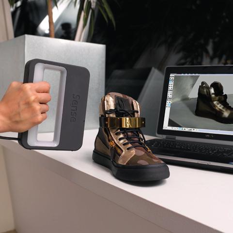 Sense 3D scanner Take the world from physical to digital with 3D Scanning Users can capture their world in 3D and discover the power of physical photography with the Sense 3D scanner.
